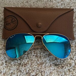 Ray Ban aviators Women’s Blue mirror